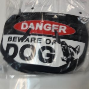 BATTLE BEWATE OF DOG BACK PLATE